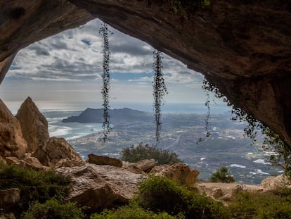 View from "El Forat" tunnel above Altea, Costa Blanca