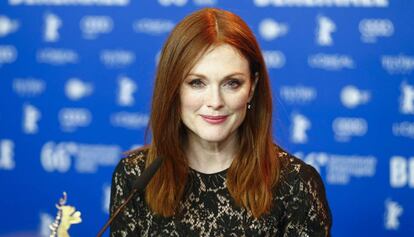 La actriz Julianne Moore, el pasado febrero en el Festival de Berlín.