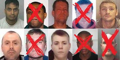 Los 10 fugitivos brit&aacute;nicos m&aacute;s buscados en Espa&ntilde;a.