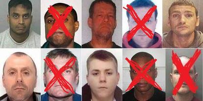 Los 10 fugitivos británicos más buscados en España.