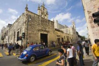 Calle del centro histórico de Mérida, en México.