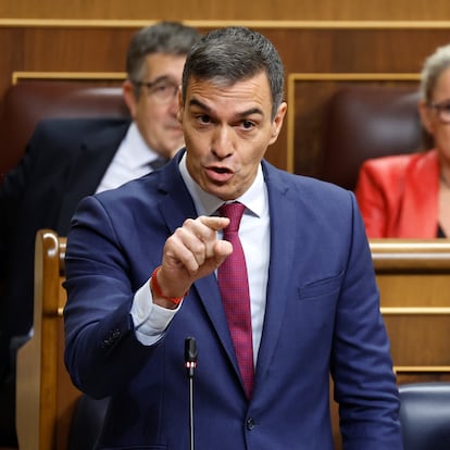 Dvd 1236 (16-10-24). Sesión de control al Gobierno en el Congreso de los Diputados. Pedro Sánchez, durante su intervención.