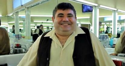 El actor Ferran Gadea, Tonet en la serie de televisión L'Alquería Blanca