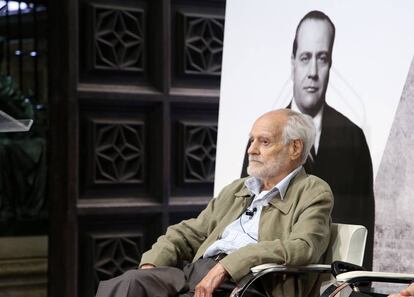 Patricio Azcárate durante el homenaje tributado por la Generalitat a Juan Negrín en mayo de 2017.