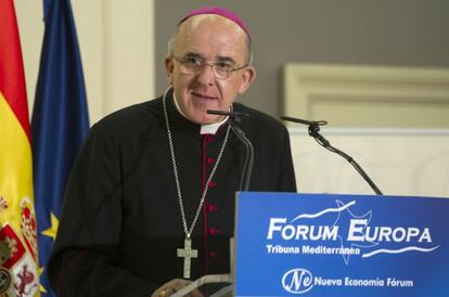 El arzobispo Carlos Osoro, en F&oacute;rum Europa.