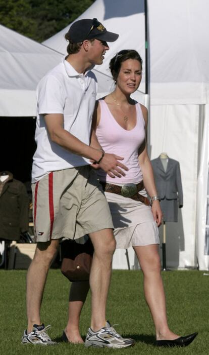 El príncipe Guillermo y su prometida, Kate Middleton