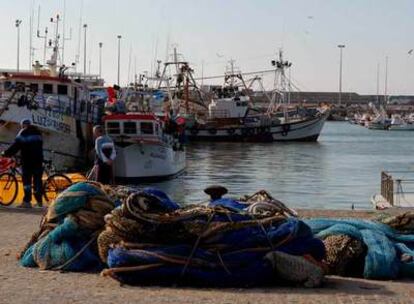 Embarcaciones en el puerto de Barbate, en Cádiz.