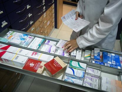 Interior de una farmacia, en una imagen de archivo.