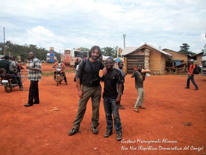 Alfonso con Gustave Mwenyemali Alimasi.