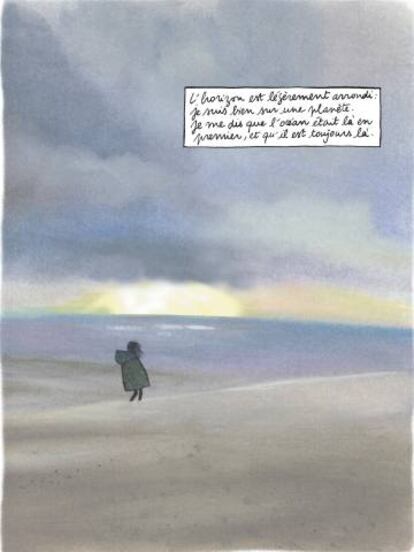 Viñetas (esta y las de más abajo) tomada del último libro de Catherine Meurisse, 'La Légèreté', publicado en Francia por el sello Dargaud.