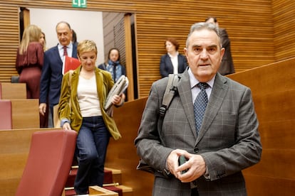 Francisco José Gan Pàmpols, en las Cortes valencianas durante el pleno a finales de diciembre.