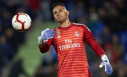 Keylor Navas, contra el Getafe en el Alfonso Pérez.