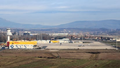 Vista del aeropuerto de Foronda, en Vitoria.