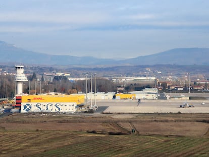 Vista del aeropuerto de Foronda, en Vitoria.