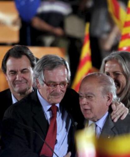 Xavier Trias, Jordi Pujol y Artur Mas.