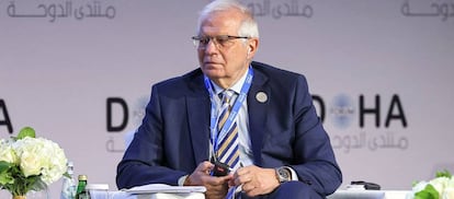 El alto representante de Asuntos Exteriores de la Unión Europea, Josep Borrell, hoy, durante su participación en el foro de Doha.