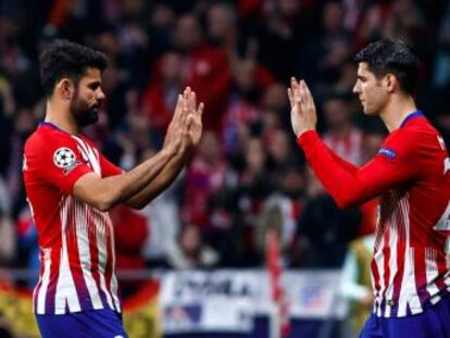 El técnico del Atlético apuesta por la pegada de Morata y Costa, a los que alineará por primera vez juntos de inicio en Mallorca