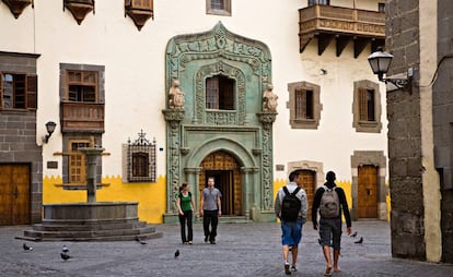 Exterior de la Casa de Colón, en Las Palmas de Gran Canaria.