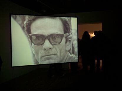 Pasolini, en una imagen de la exposici&oacute;n inaugurada ayer en el Centro de Cultura Contempor&aacute;nea de Barcelona (CCCB).