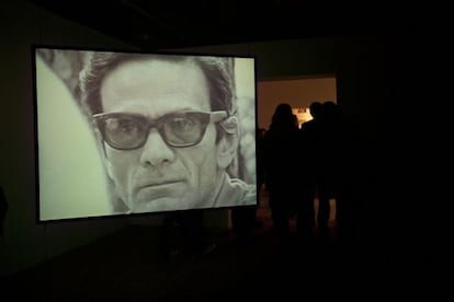 Pasolini, en una imagen de la exposición inaugurada ayer en el Centro de Cultura Contemporánea de Barcelona (CCCB).