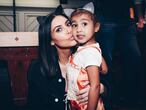 Kim Kardashian con su hija North West.