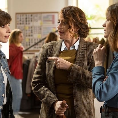 Desde la izquierda, Maribel Verdú, Nora Navas y Alexandra Jiménez, en 'Historias para no contar'.