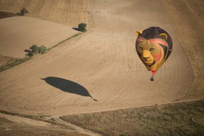 Un globus amb forma de lleó.