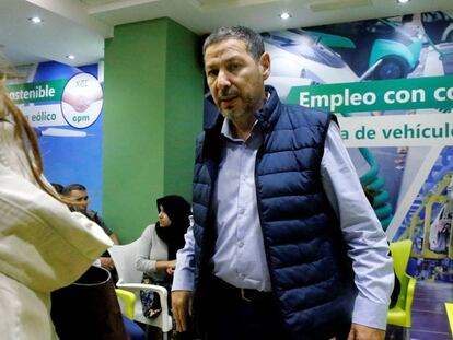  El presidente de Coalición por Melilla (CPM), Mustafa Aberchán, el pasado martes en la sede del partido.