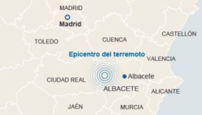 Epicentro del terremoto.