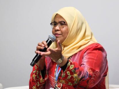 Maimunah Mohd Sharif en la COP 25, Madrid. 