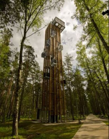 Mirador parque de Dzintari (Jurmala, Letonia).