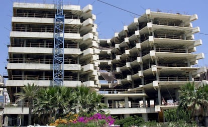 Viviendas en construcción en Estepona (Málaga), en una imagen de archivo.