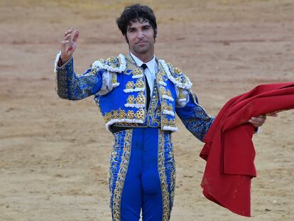 Cayetano Rivera Ordóñez en la plaza de toros de Huelva el pasado 2 de agosto.
