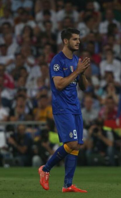 Morata pide perdón al publico del Bernabeu al ser sustituido
