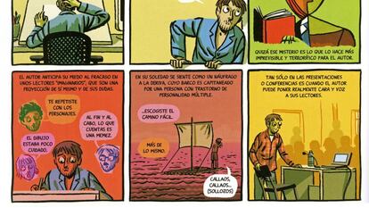 Parte de una de las historietas que componen el libro &#039;Confesiones de un hombre en pijama&#039;, de Paco Roca.