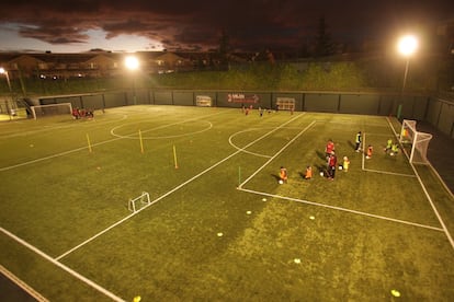 Panorámica de las instalaciones de entrenamiento del Milan.