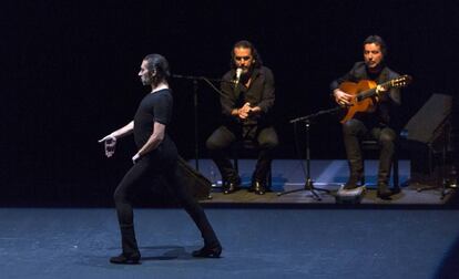 Israel Galván, en su actuación en Teatros del Canal