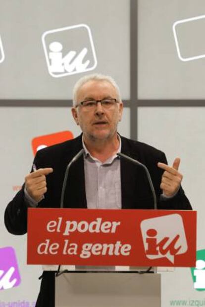 El líder de IU, Cayo Lara. EFE/Archivo