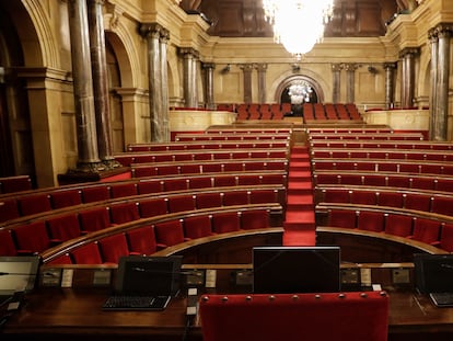 Hemiciclo del Parlament de Cataluña, en una imagen de archivo.