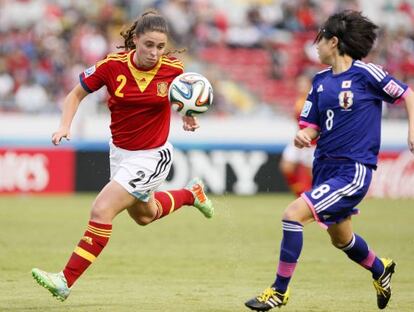 Pilar Garrote, en la final de la sub-17 ante Japón.