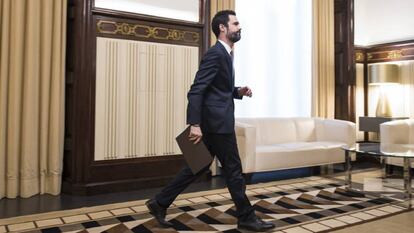 El presidente del Parlament, Roger Torrent. 