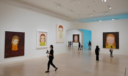 La sala del Guggenheim con la muestra de Nara.