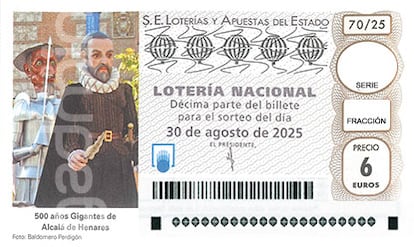 Décimo de Lotería Nacional del sábado 30 de agosto de 2025