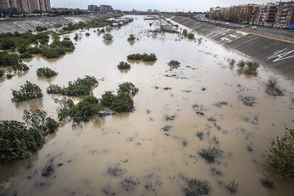 El río Turia, en Valencia.