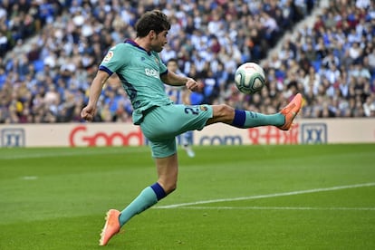 Sergi Roberto, durante el partido. 