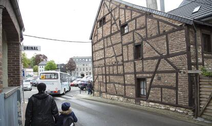 Calle de Eupen, capital de la comunidad germanófona, este miércoles.