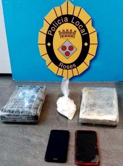 La policía interviene 2,3 kilos de cocaína en Roses.