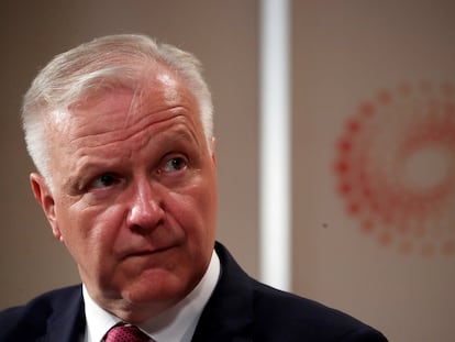 Olli Rehn, gobernador del Banco de Finlandia, el 29 de mayo de 2019 en Londres.
