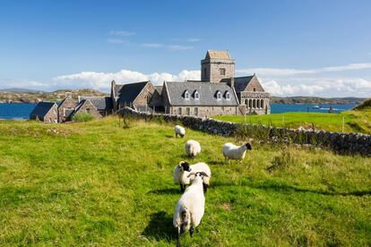 El pequeño islote de Iona, en archipiélago escocés de las Hébridas, ha sido centro espiritual desde hace más de 1.500 años. Colonizadas por monjes irlandeses a principios de la Edad Media, el 'scriptorium' de la Abadía de Iona (en la imagen) produjo algunos de los manuscritos iluminados más importantes de la época. Actualmente, atrae a miles de peregrinos que asisten a retiros en los alrededores del centro monástico.