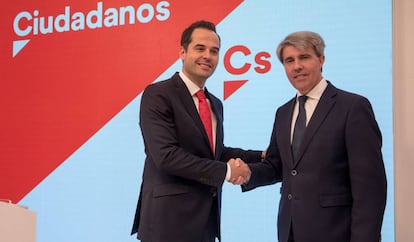 Ignacio Aguado, candidato a la Comunidad de Madrid por C's, en la presentación de Ángel Garrido.